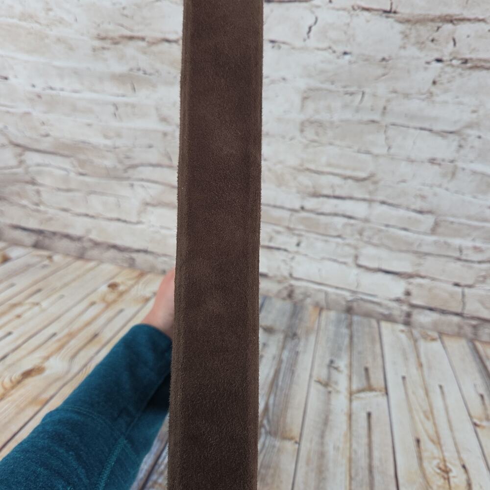 Pottery Barn Suede Bound Clear Pocket Photo Album Medium Saddle Brown - Picture 5 of 6